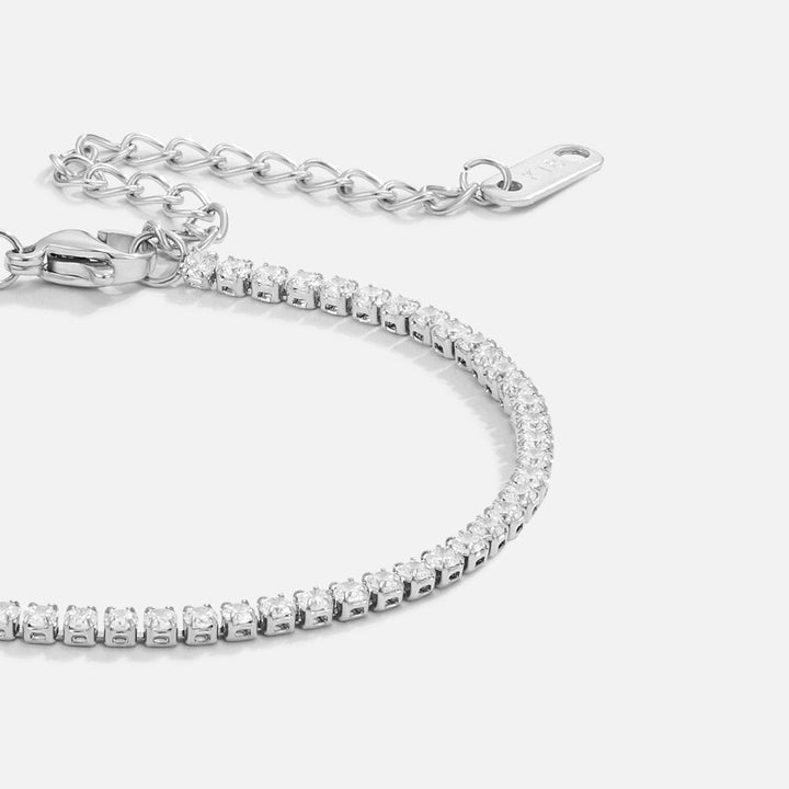 Radiant Tennis Elegance: Cordelia Bracelet