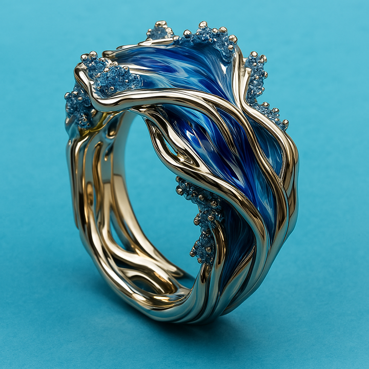 Golden Wave Vintage Ring