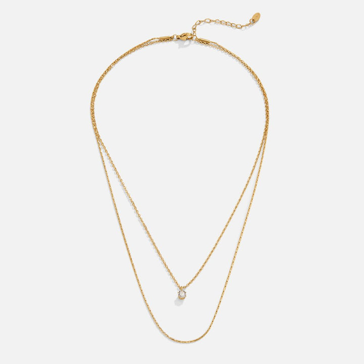 Radiant Layered Elegance: Dina Necklace