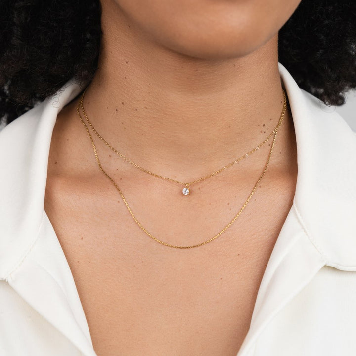 Radiant Layered Elegance: Dina Necklace
