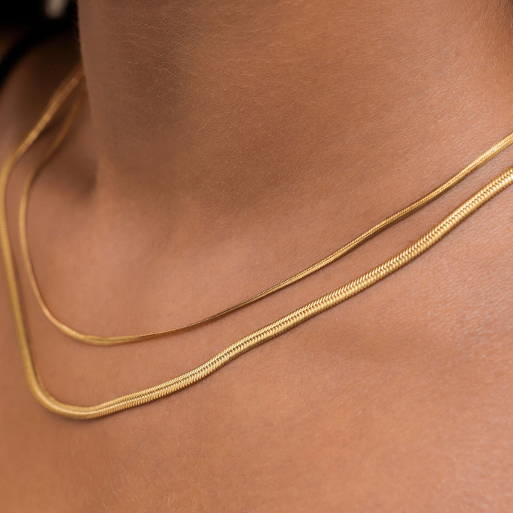 Collier Double Chevron Chic