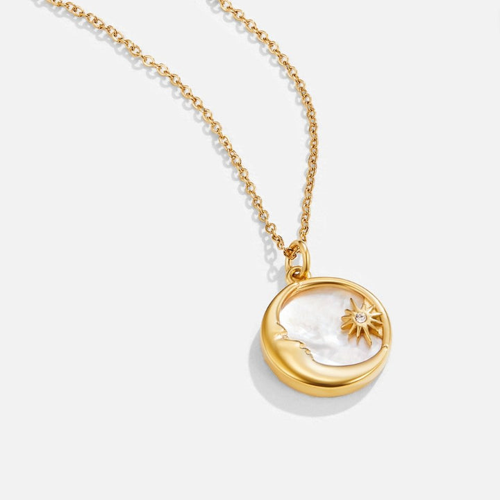 Celestial Dreams Necklace: Moon & Stars