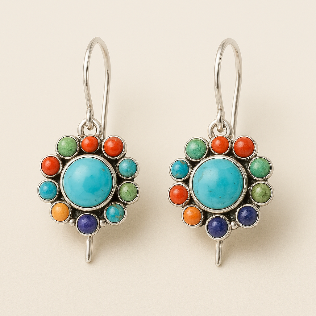 Vibrant Circle Earrings