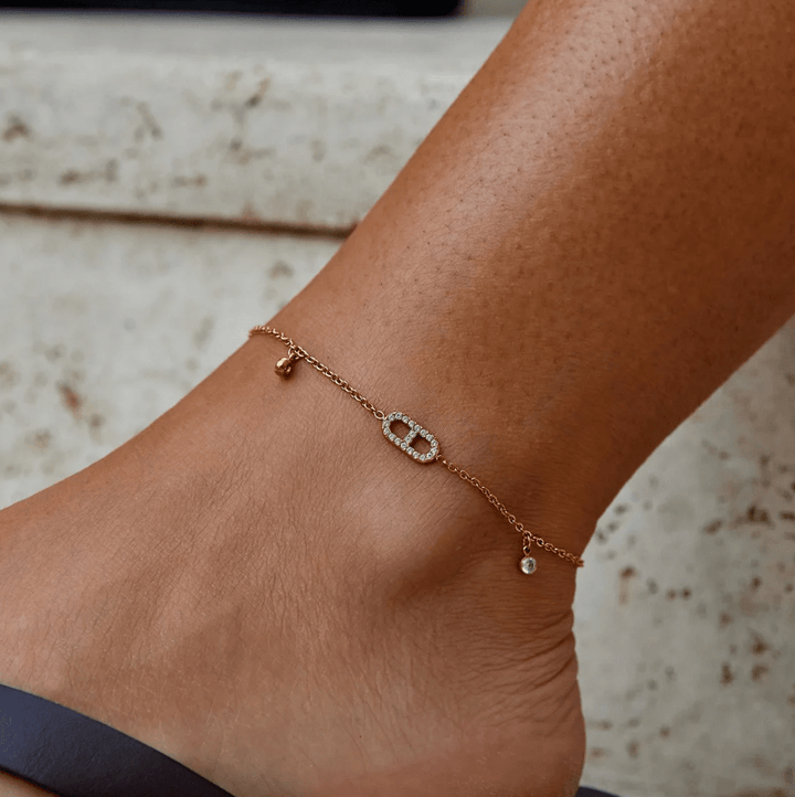 Eliza's Golden Glow Ankle Bracelet