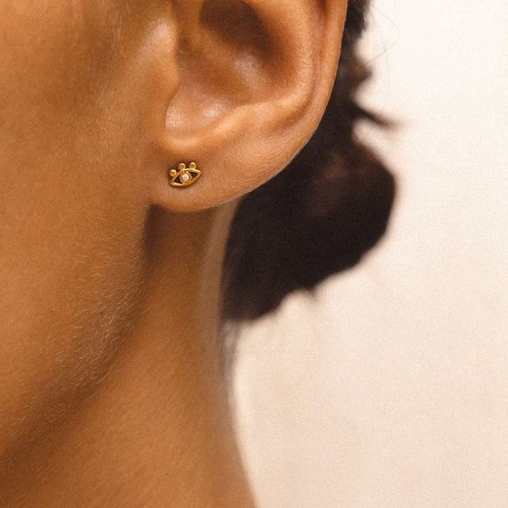 Éclat Mystique – Boucles d’Oreilles Œil Malin
