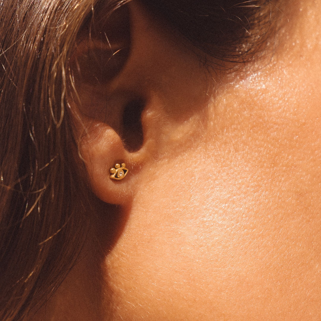 Éclat Mystique – Boucles d’Oreilles Œil Malin