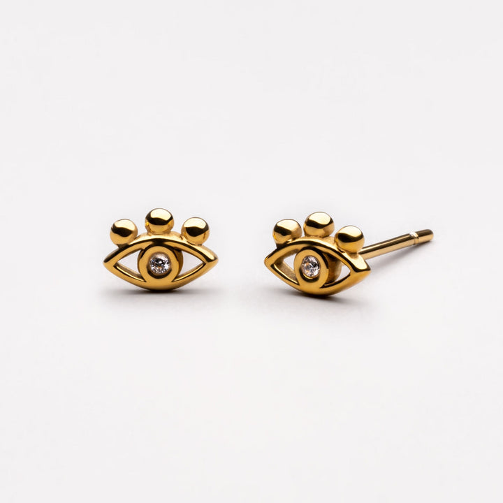 Éclat Mystique – Boucles d’Oreilles Œil Malin