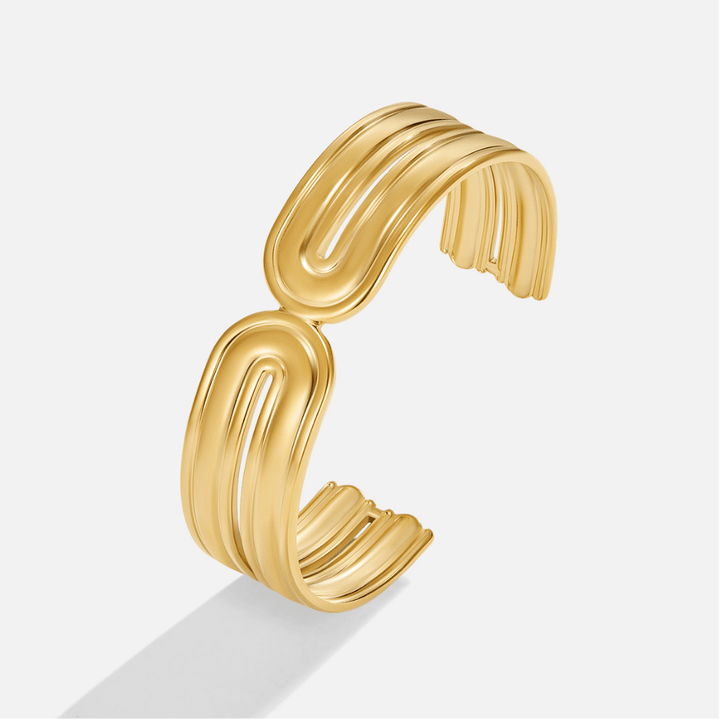 Ezra Gold Twist Cuff