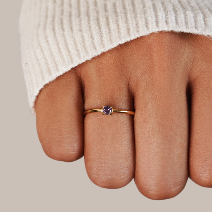 February's Radiant Elegance Ring