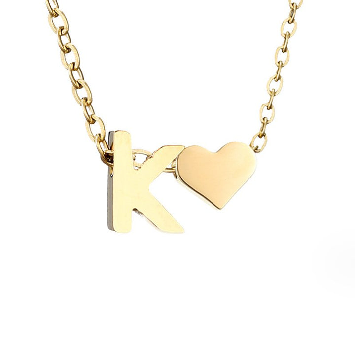 Amour Éternel: Personalized Letter Necklace