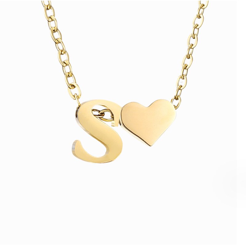 Amour Éternel: Personalized Letter Necklace