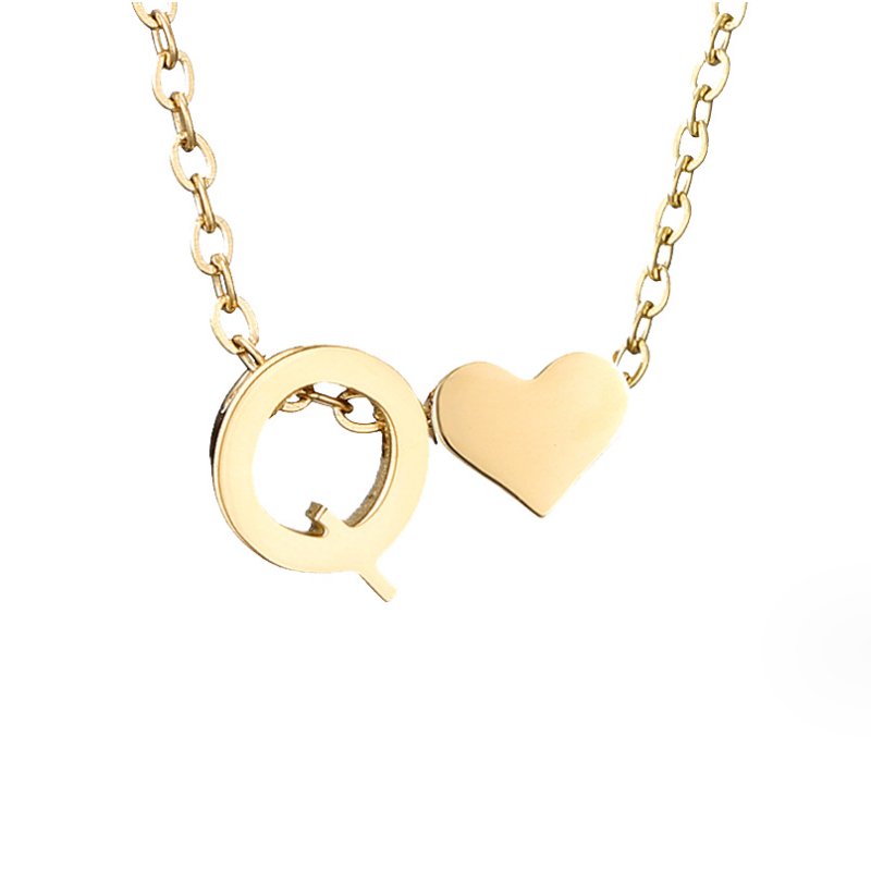 Amour Éternel: Personalized Letter Necklace