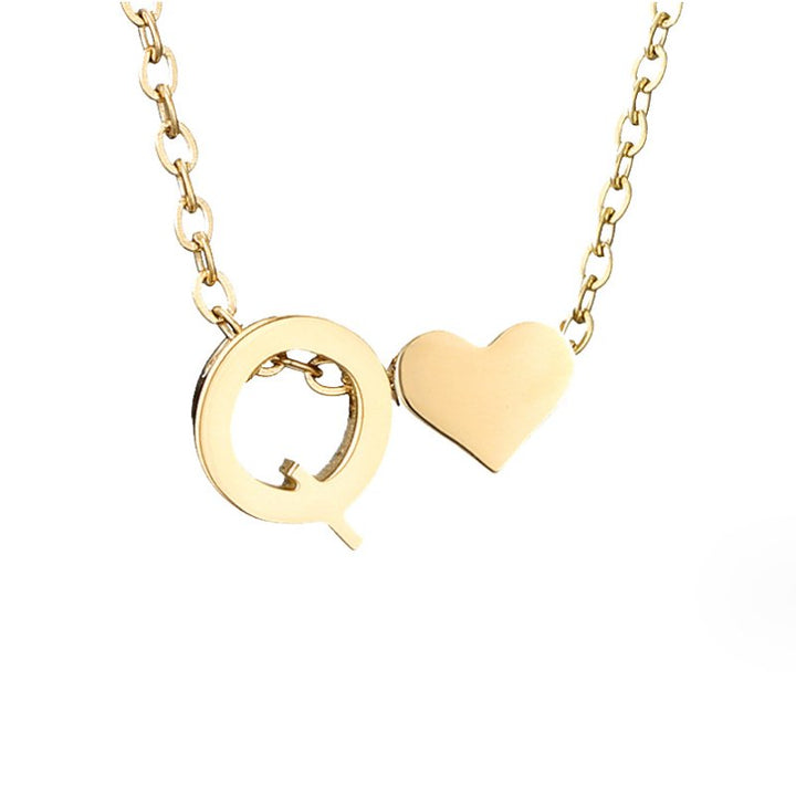 Amour Éternel: Personalized Letter Necklace