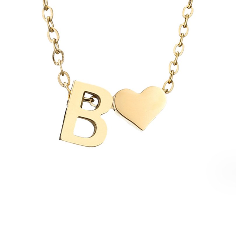 Amour Éternel: Personalized Letter Necklace