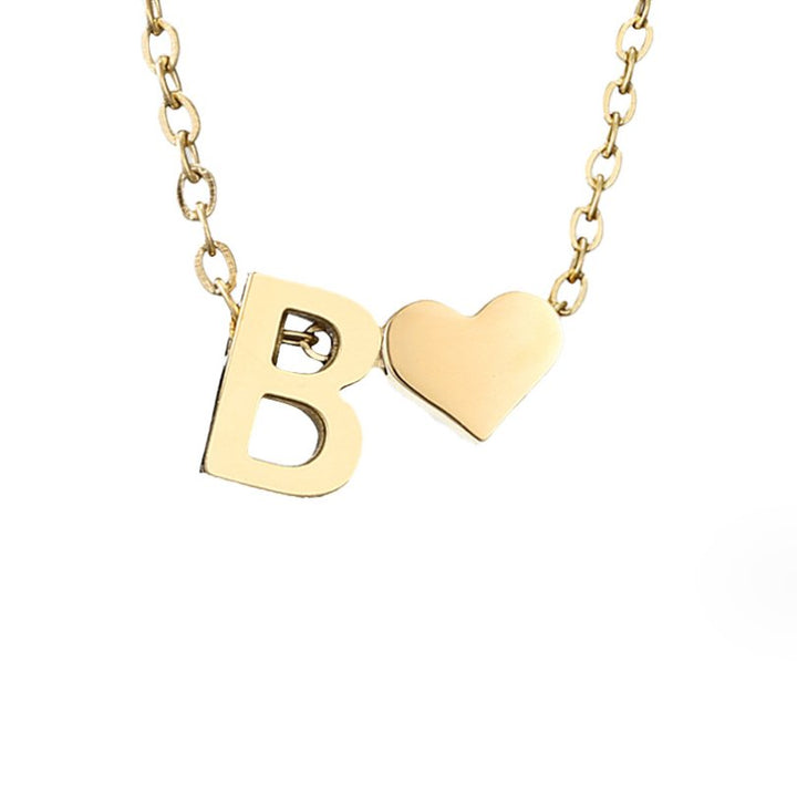Amour Éternel: Personalized Letter Necklace