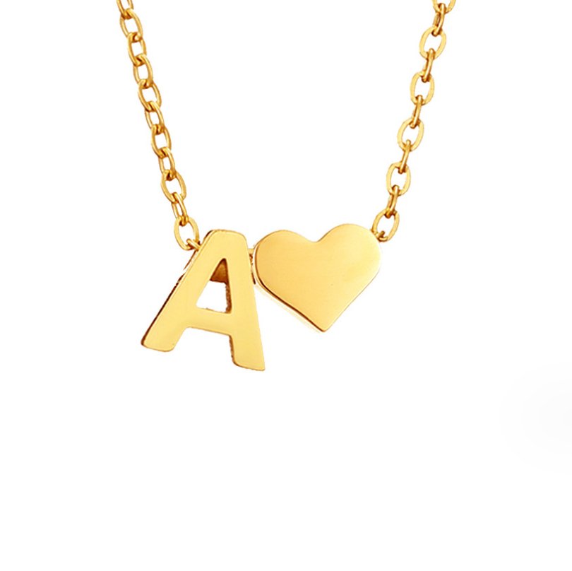 Amour Éternel: Personalized Letter Necklace