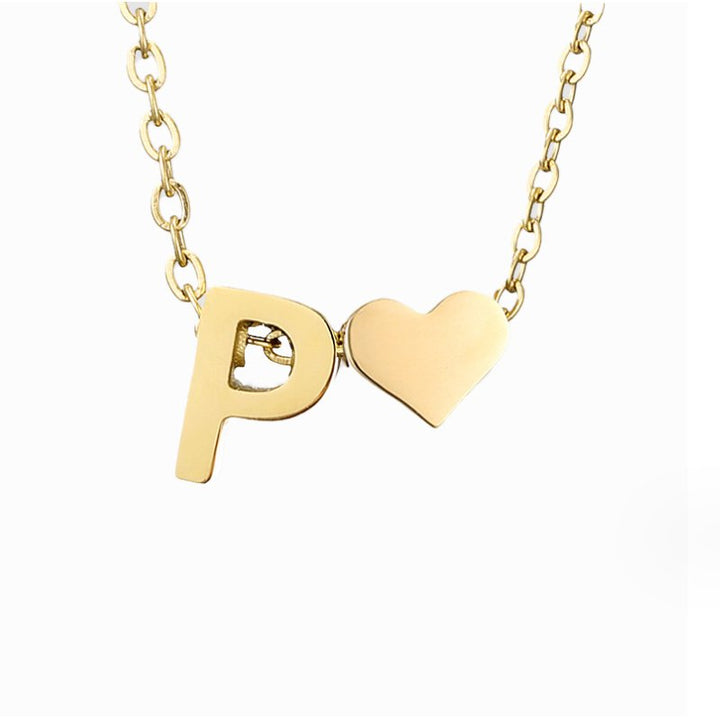 Amour Éternel: Personalized Letter Necklace