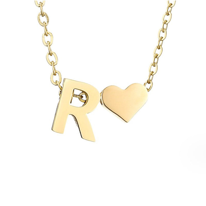 Amour Éternel: Personalized Letter Necklace