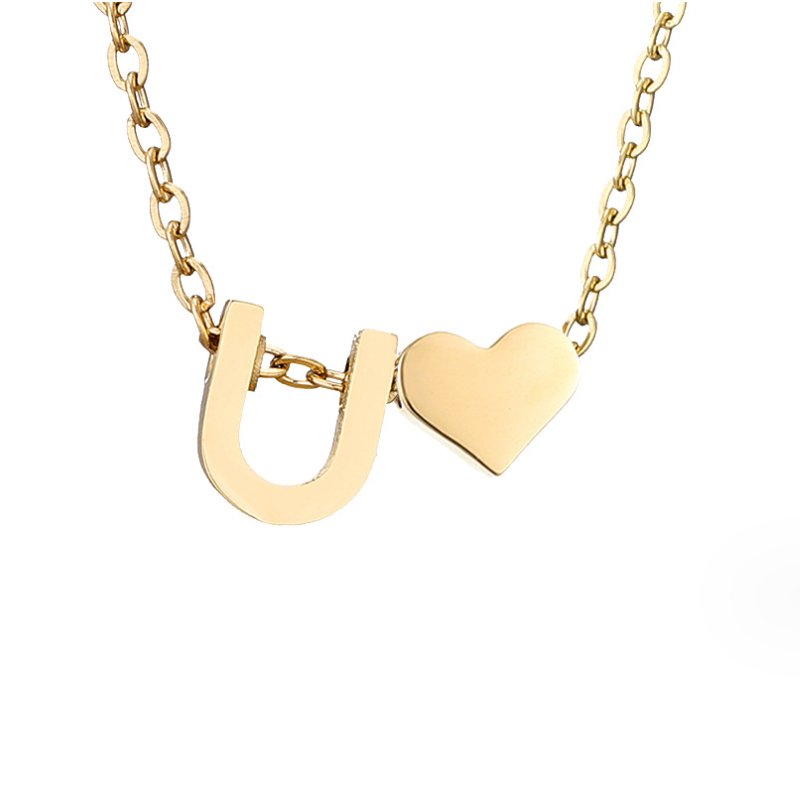 Amour Éternel: Personalized Letter Necklace