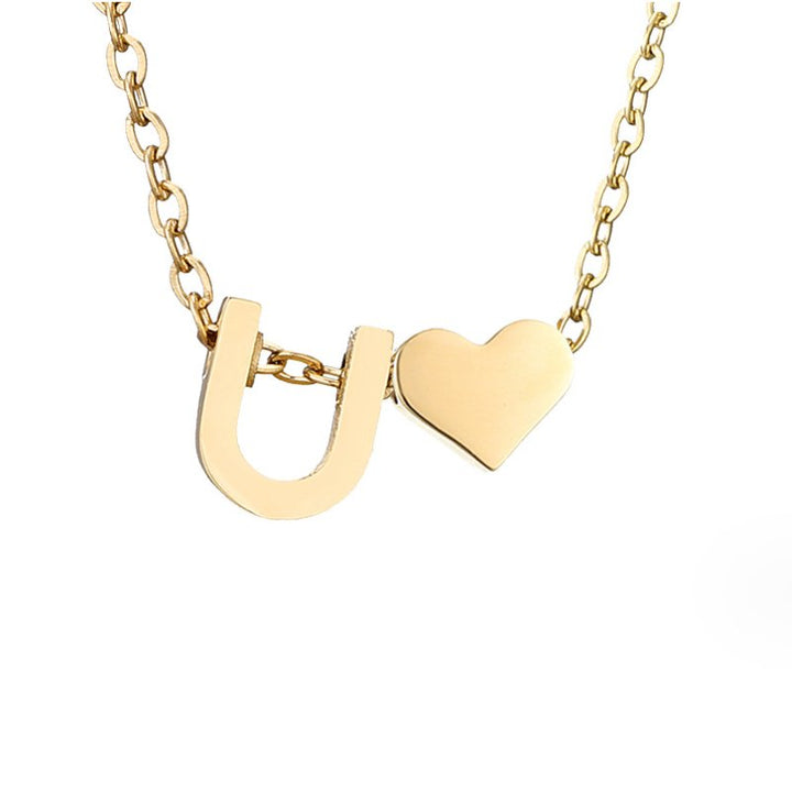 Amour Éternel: Personalized Letter Necklace