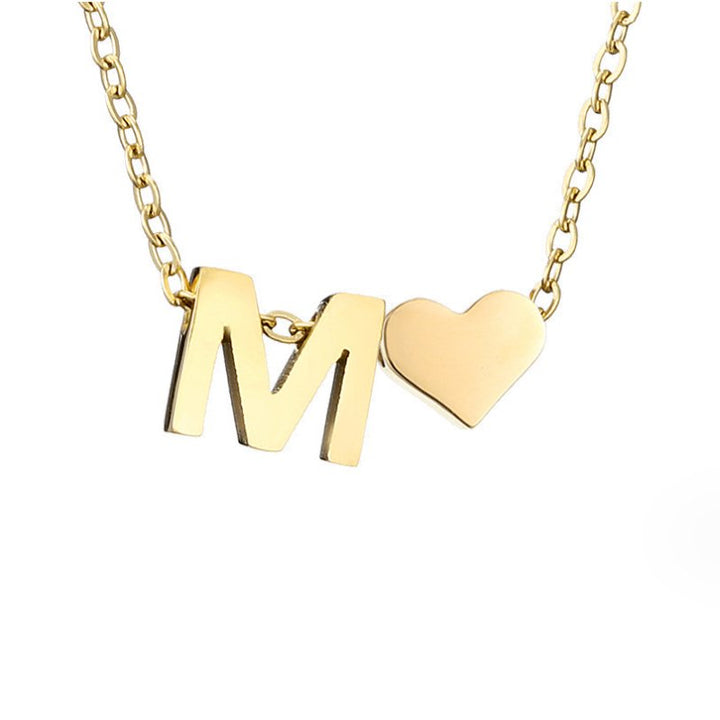 Amour Éternel: Personalized Letter Necklace