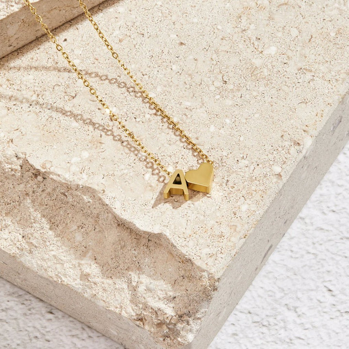 Amour Éternel: Personalized Letter Necklace