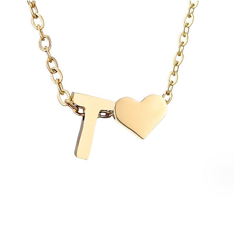 Amour Éternel: Personalized Letter Necklace