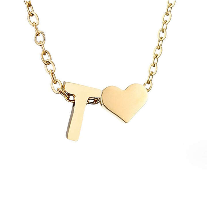 Amour Éternel: Personalized Letter Necklace