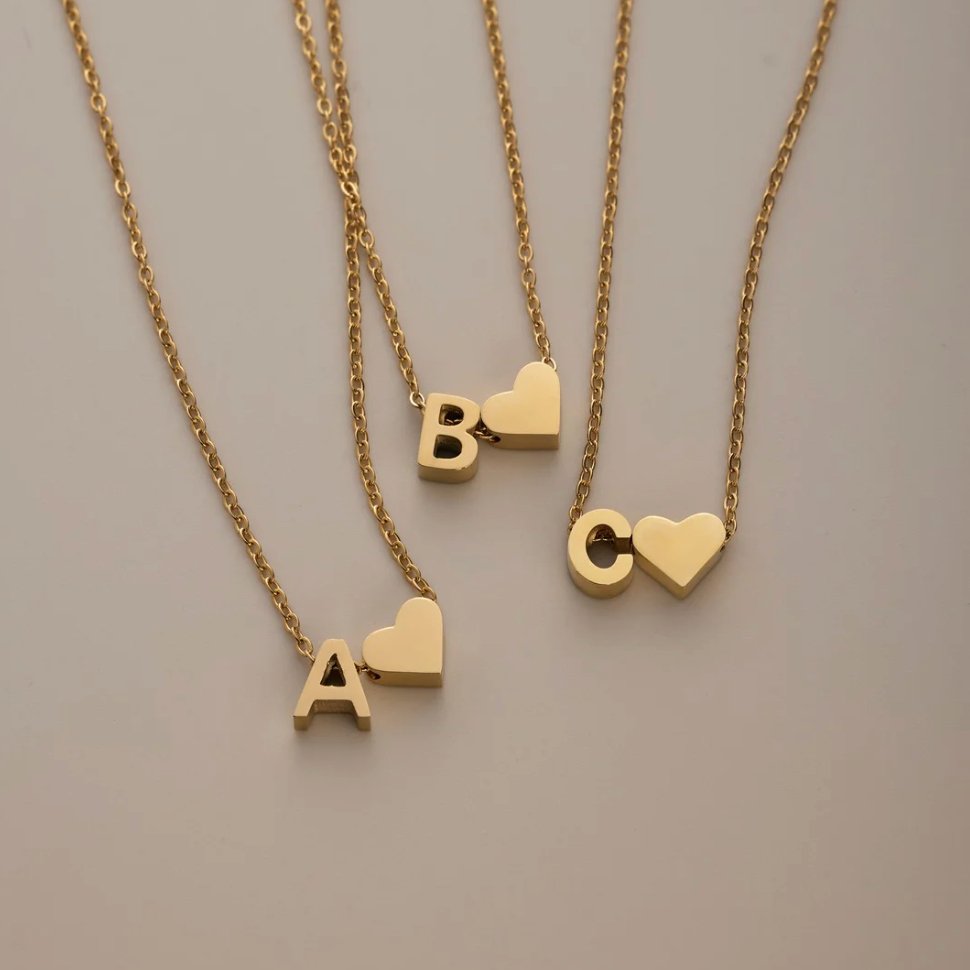 Amour Éternel: Personalized Letter Necklace
