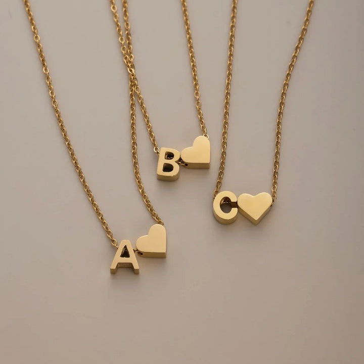 Amour Éternel: Personalized Letter Necklace