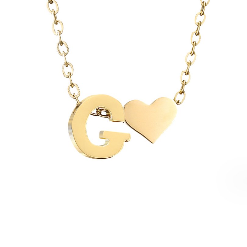 Amour Éternel: Personalized Letter Necklace