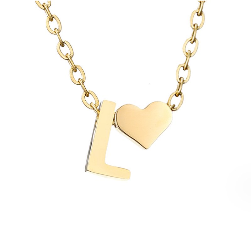 Amour Éternel: Personalized Letter Necklace