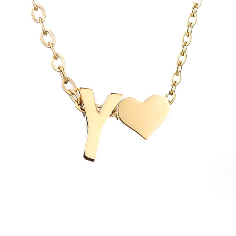 Amour Éternel: Personalized Letter Necklace