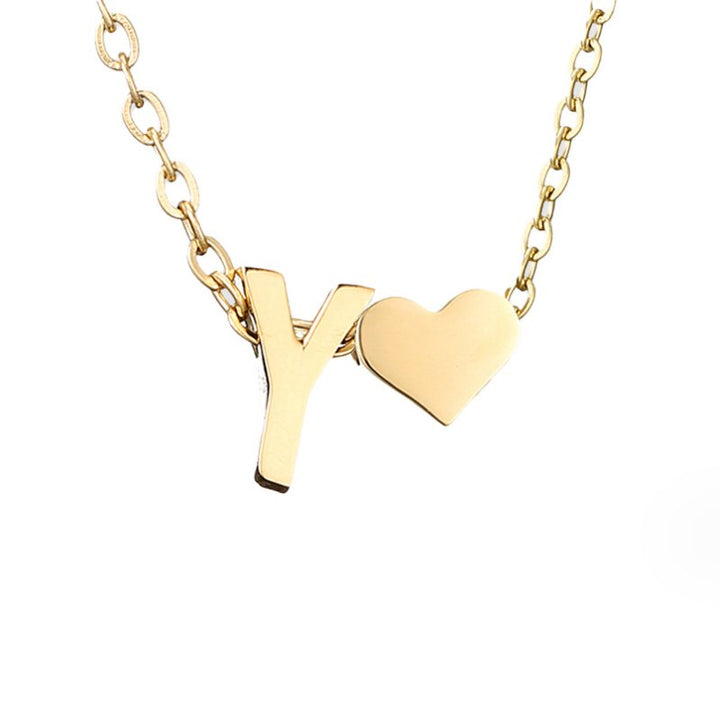Amour Éternel: Personalized Letter Necklace
