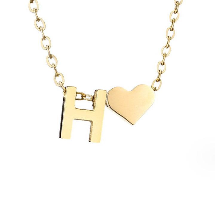 Amour Éternel: Personalized Letter Necklace