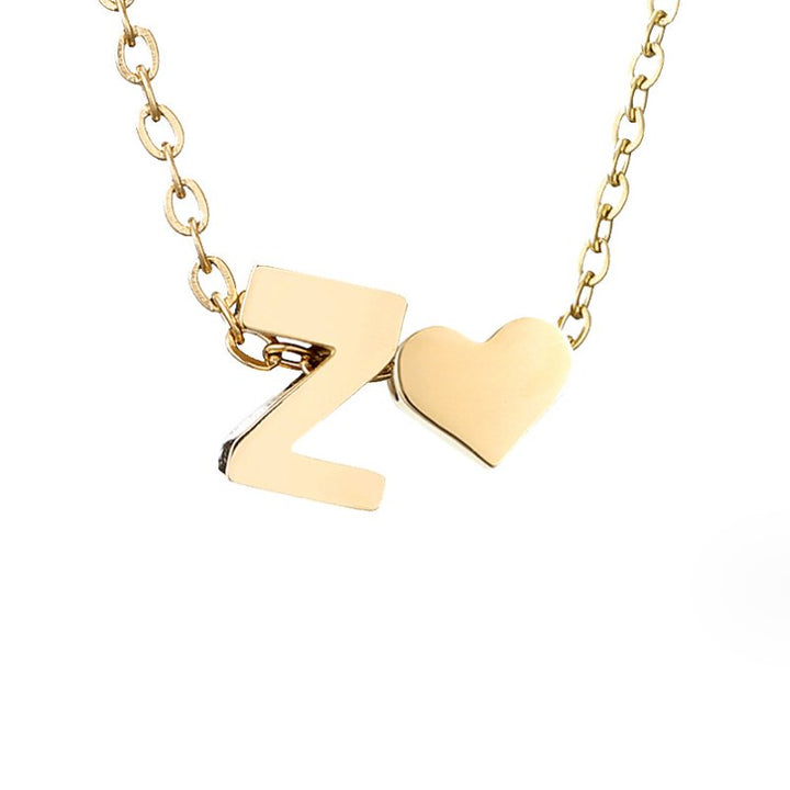 Amour Éternel: Personalized Letter Necklace