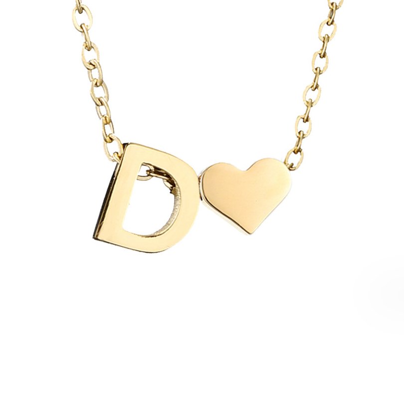 Amour Éternel: Personalized Letter Necklace