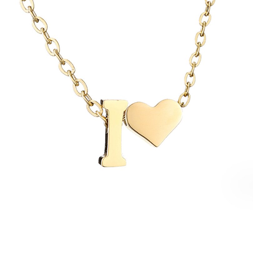 Amour Éternel: Personalized Letter Necklace