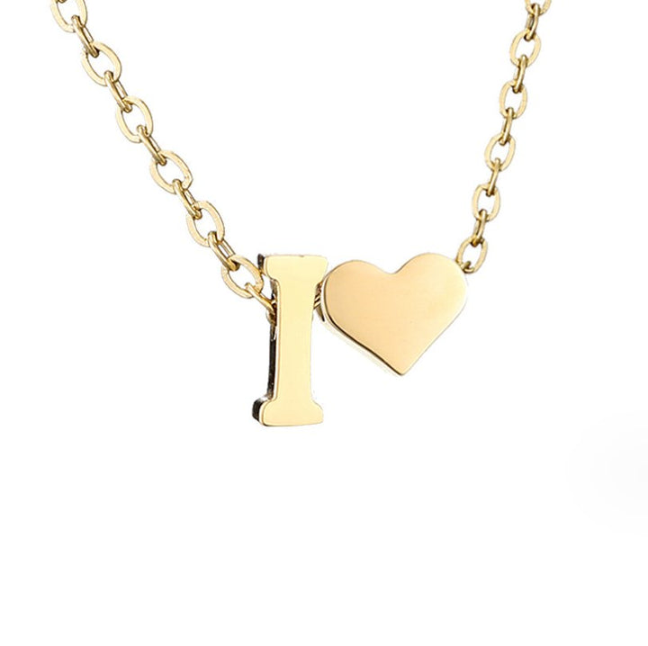 Amour Éternel: Personalized Letter Necklace