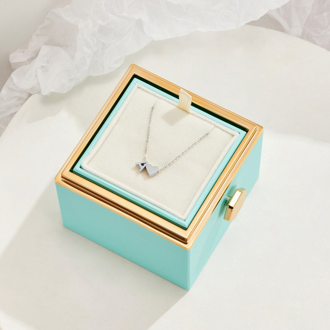 Silver 'Eternal Love' Necklace with Initial