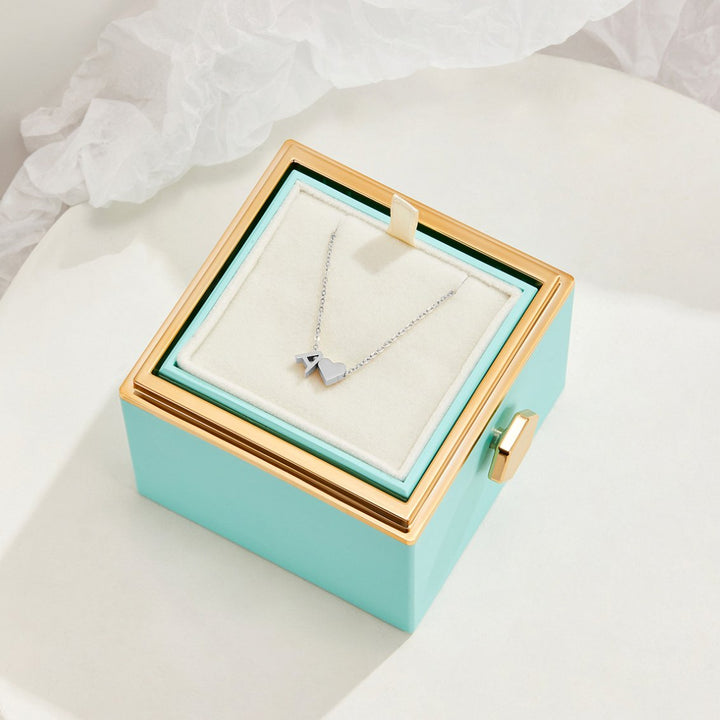 Silver 'Eternal Love' Necklace with Initial