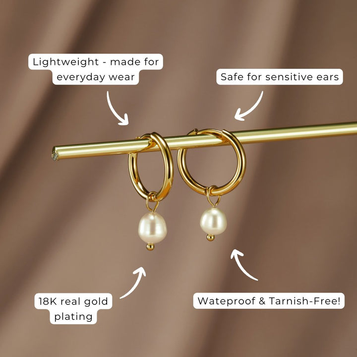 Perles Nacrées – Boucles Bella