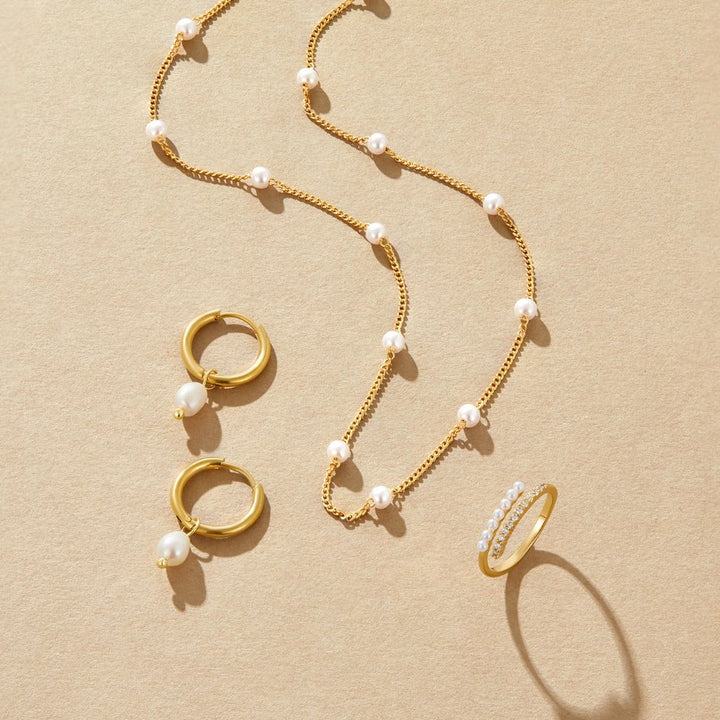 Perles Nacrées – Boucles Bella