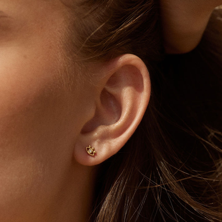 Éclat Mystique – Boucles d’Oreilles Œil Malin