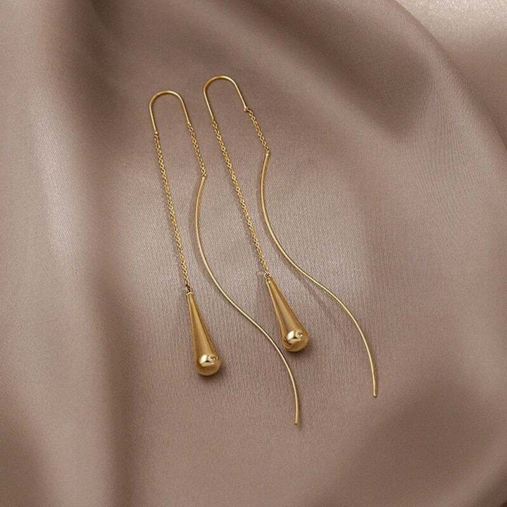Boucles d'oreilles à franges en forme de goutte