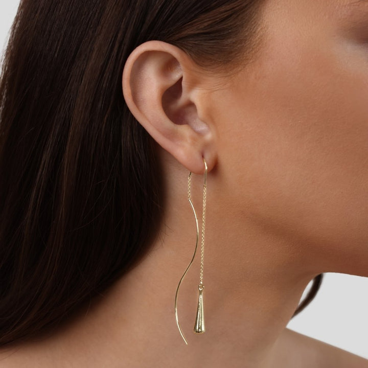 Boucles d'oreilles à franges en forme de goutte