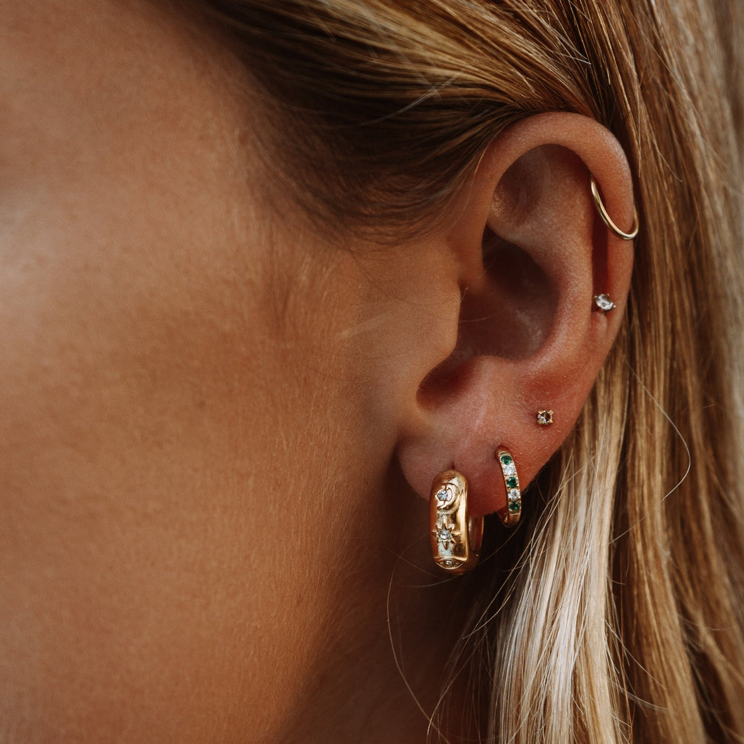 Boucles d’oreilles Éclat Oasis Verte