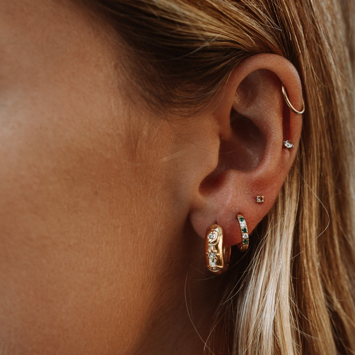 Boucles d’oreilles Éclat Oasis Verte
