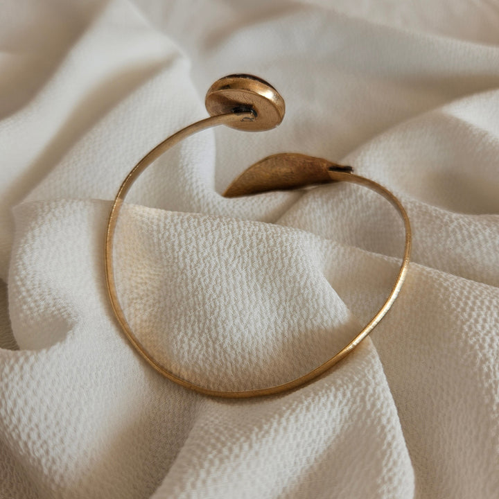 Autumn Whispers Bronze Leaf Bracelet