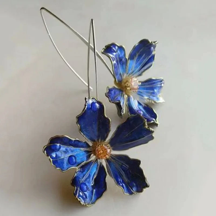 Blue Blossom Vintage Earrings